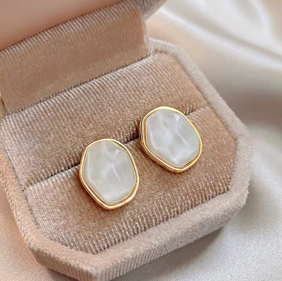 Ripple Stud Earrings