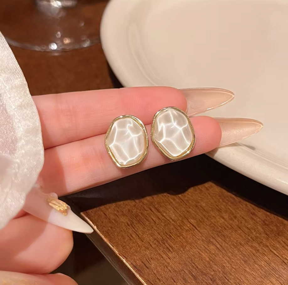 Ripple Stud Earrings