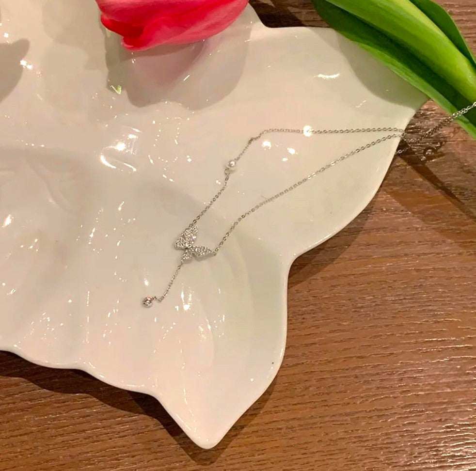 Minimal Butterfly Necklace
