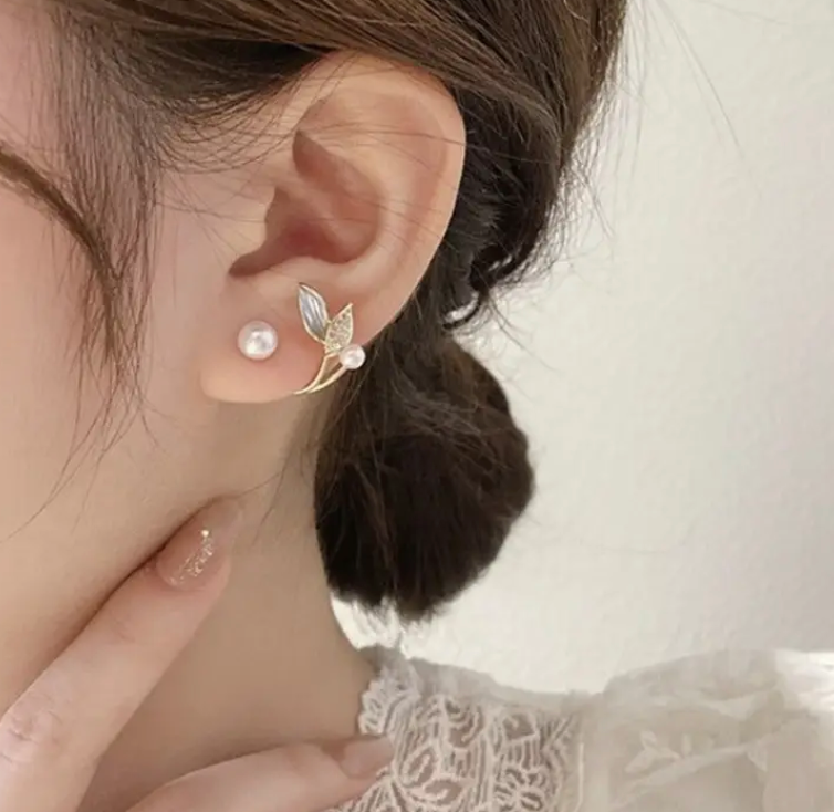 Mermaid Fishtail Stud Earrings