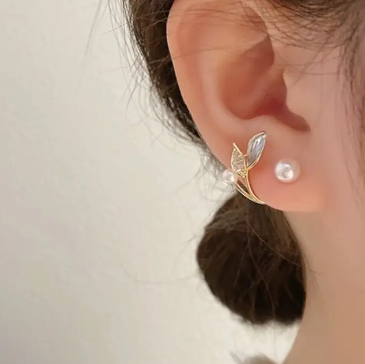 Mermaid Fishtail Stud Earrings