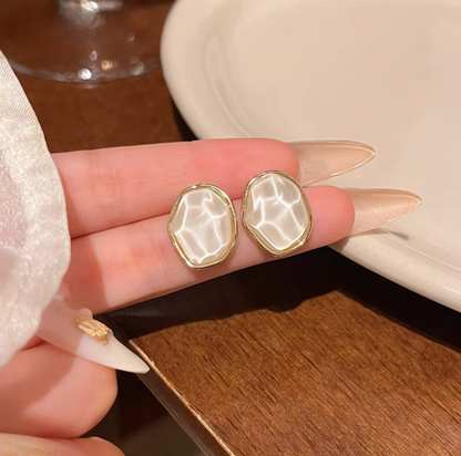 Ripple Stud Earrings